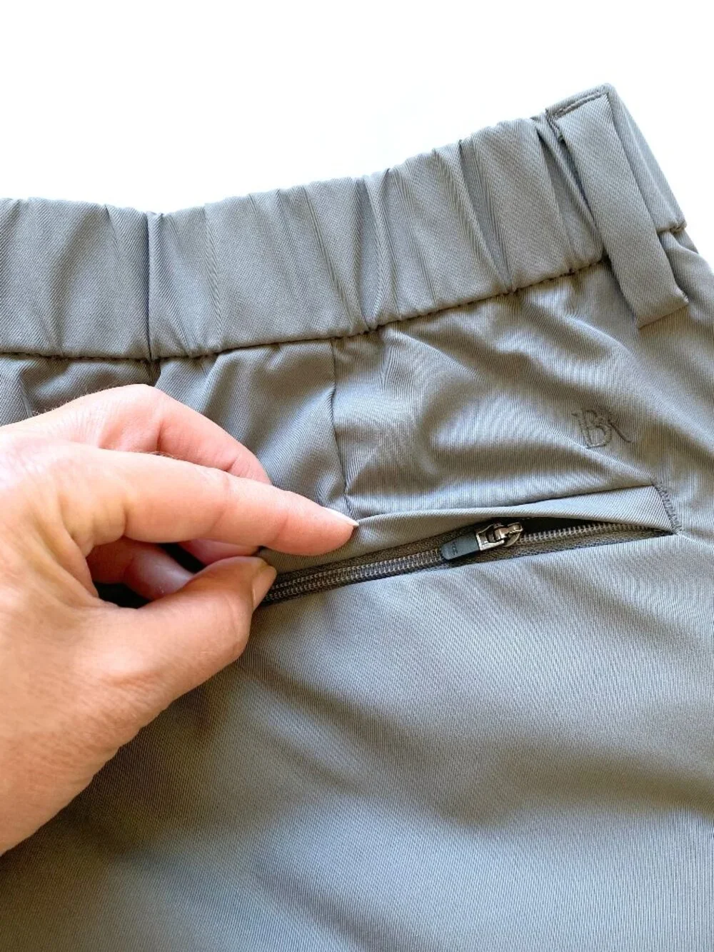 Banana Republic 36x29 Commuter Flex Pants Gray Travel Stretch Water Repellent